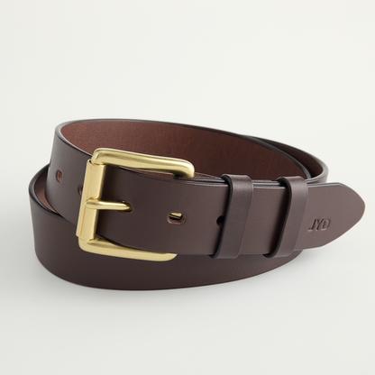 Classic Brown Leather Belt -1.5"