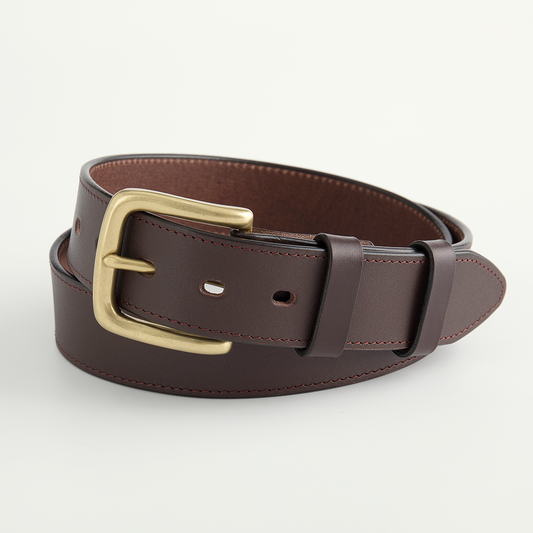 Handmade Leather Belt | Brown -1.5"