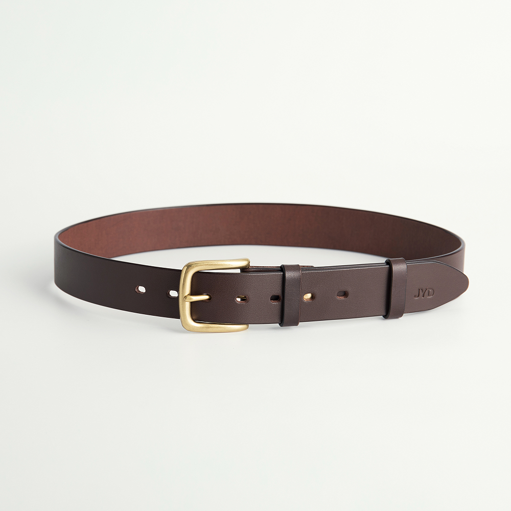 Classic Brown Leather Belt -1.5"