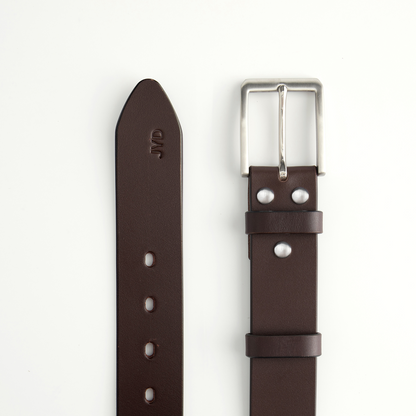 Classic Brown Leather Belt -1.5"