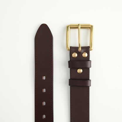 Handmade Leather Belt | Brown -1.5"