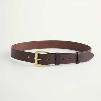 Handmade Leather Belt | Brown -1.5"