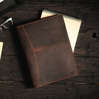 Personalized Leather Executive Portfolio Organizer