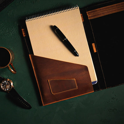 Personalized Leather Executive Portfolio Organizer