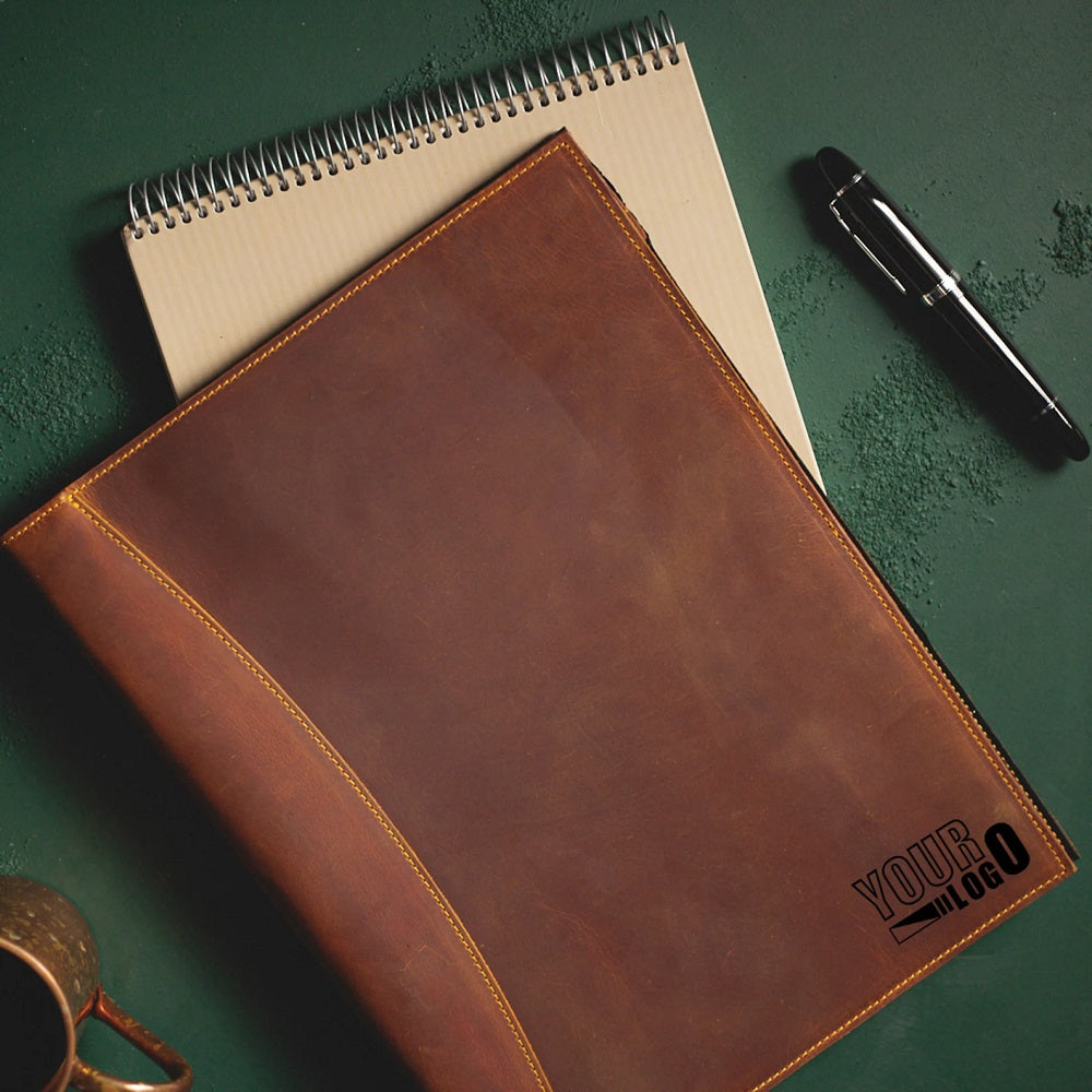 Personalized Leather Executive Portfolio Organizer