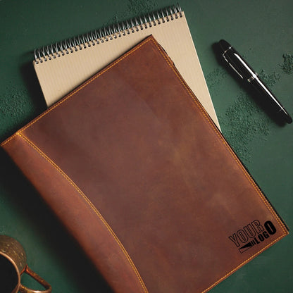 Personalized Leather Executive Portfolio Organizer